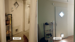 Rénovation entrée - avant/après