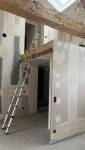 Travaux de placo et aménagement de la mezzanine dans cette rénovation de grange près de Voiron.