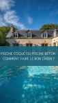 Piscine coque installée dans un jardin de maison individuelle 