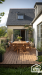 Aménagement optimisé d'une petite terrasse dans le Morbihan