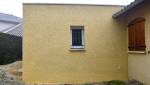 Façade latérale du nouveau garage maçonné à Champier