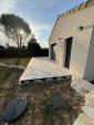Nouvelle terrasse en carrelage sur plots réglables - Chabeuil 26120