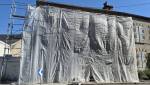 Echafaudage et bâche de protection de chantier