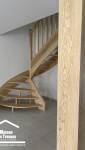 Travail de menuiserie sur mesure pour un escalier dans le Morbihan