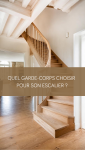 Garde-corps en bois sur un escalier sur mesure à Arzon