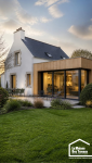 Agrandissement en ossature bois d’une maison dans le Golfe du Morbihan