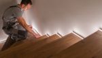 Eclairage escalier ruban Led mural