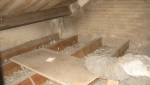 Les combles avant de baisser le plafond