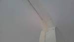 Pose d'un calicot sur une fissure de plafond