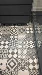 Sol en carreaux de ciment dans salle d'eau 75017