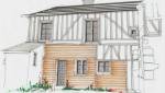 Dessin architecte Façade 1 Rouen Gare La Maison des Travaux Rouen