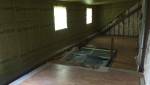 Intérieur en cours de réhausse en ossature bois