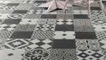sol pvc carreaux de ciment Castorama