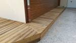 Après les travaux : terrasse en pin thermotraité