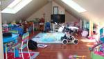 Salle de jeux enfants sous combles