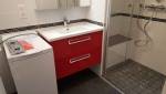 Meuble simple vasque et lave-linge