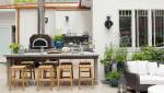 bar et four à pain pour une cuisine d'été bien agréable