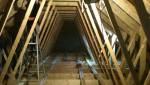 La charpente entrave souvent l'espace disponible dans les combles (Ouistreham)