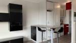 Salon après travaux avec création d'un bar / Mange debout + rangement