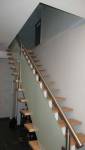 Escalier inox-verre à Sausheim
