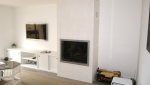 Installation d'une cheminée contemporaine