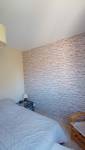 Rénovation papier peint - chambre intissé -  La Ferte-sous-Jouarre -