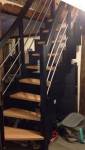 Escalier sur mesure bois métal à Hégenheim