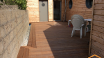 EXTENSION EN OSSATURE BOIS ET TERRASSE EN BOIS EXOTIQUE