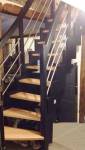 Escalier sur mesure bois métal à Hégenheim