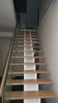 Escalier sur mesure, main courante inox-verre à Sausheim