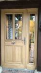 Porte tiercée chêne