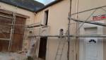 Façade pendant les travaux