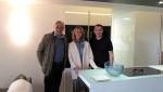 Stéphane Thébaut de la Maison France 5, Sophie Colombo propriétaire de l'appartement et Olivier Macé, La Maison Des Travaux La Baule