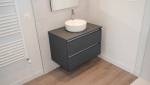 Meuble vasque à poser + miroir