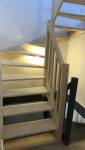 Escalier 2 quarts tournant sans contremarche en pin (91)
