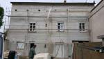 Ravalement d'une Façade en Pisé - Travaux en cours