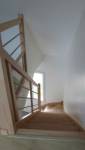 Escalier en hêtre 1/4 tournant