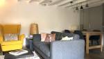 Salon rénové à Nanterre après réagencement des espaces