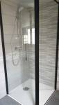 Profilé noir douche - Receveur extra plat