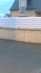 Pose d'une clôture sur un muret - Sartilly-Baie-Bocage 50530