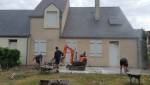 Démolition de la terrasse