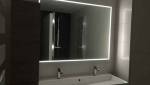 Salle de bain, miroir rétro-éclairé, Mulhouse