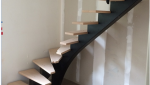 Escalier posé avant finition