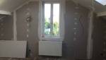 Doublage pour la future chambre d'enfant sous les combles