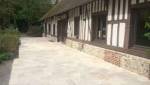 Réalisation d'une terrasse dans le Pays d'Auge