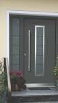 Porte d'entrée en aluminium, style contemporain