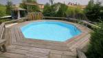 Piscine semi-enterrée à Montgeron