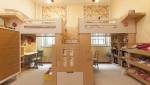 Calvados - Des lits-mezzanines faisant office de séparation dans une chambre pour deux enfants
