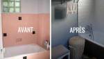 Rénover une résidence secondaire, salle de bain avant / après - Nantes 44