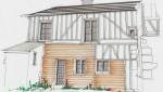 Dessin architecte Façade 1 Rouen Gare La Maison des Travaux Rouen